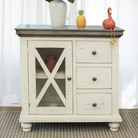 Relaxed Vintage 3-Drawer, 1-Door Server